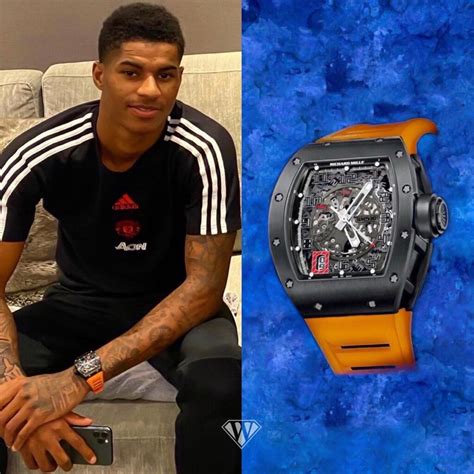 marcus rashford richard mille|Footballer Marcus Rashford spotted wearing Richard Mille.